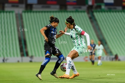 Fátima Delgado, María Peraza | Santos Laguna vs Querétaro femenil