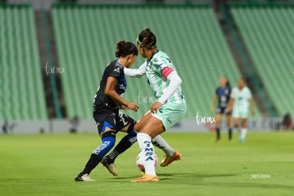 Fátima Delgado, María Peraza | Santos Laguna vs Querétaro femenil