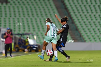 Kimberli Gómez, Fátima Delgado | Santos Laguna vs Querétaro femenil