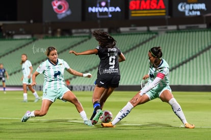 María Peraza, Victoria Ceceña, Havi Ibarra | Santos Laguna vs Querétaro femenil