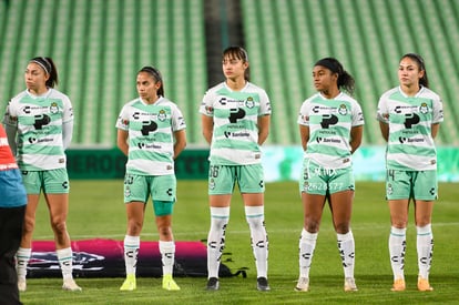 Juelle Love, Lia Romero, Katia Estrada, Yessenia Novella, Mi | Santos vs Cruz Azul femenil