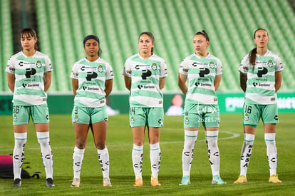 Juelle Love, Natalia Miramontes, Katia Estrada, Yessenia Nov | Santos vs Cruz Azul femenil