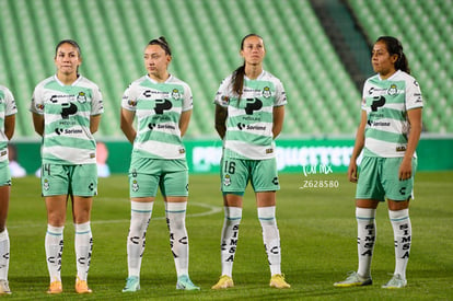 Katia Estrada, Arlett Tovar, Natalia Miramontes, Sofía Garcí | Santos vs Cruz Azul femenil