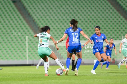 Juelle Love, Andrea Martínez | Santos vs Cruz Azul femenil