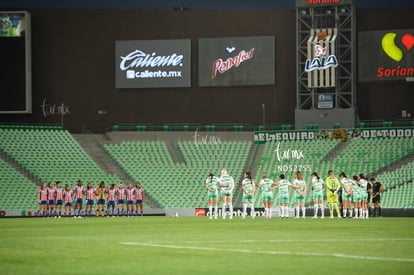minuto de silencio | Santos Laguna vs Atlético San Luis femenil