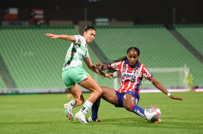 Lia Romero, Farlyn Caicedo | Santos Laguna vs Atlético San Luis femenil