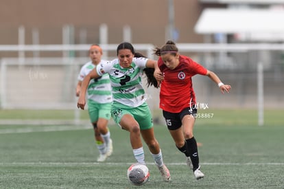 María Fernanda López, Frida Cussin | Santos vs Tijuana femenil J15 sub 19