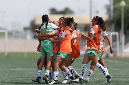 festejan gol, Ailin Serna | Santos vs Tijuana femenil J15 sub 19