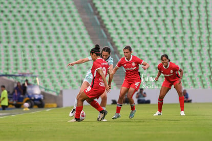 María Cuadrado, Mariel Román, Natalia Macías Valadez | Santos Laguna vs Toluca FC femenil