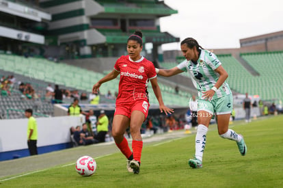 Havi Ibarra, Mariel Román | Santos Laguna vs Toluca FC femenil