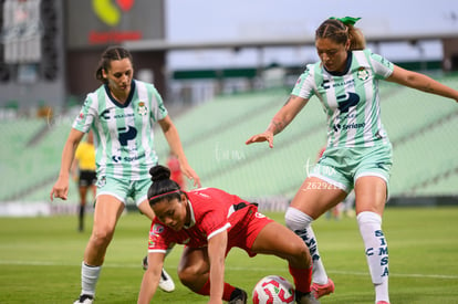 Alessandra Ramirez, Mariel Román | Santos Laguna vs Toluca FC femenil