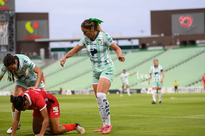 Alessandra Ramirez, Mariel Román | Santos Laguna vs Toluca FC femenil