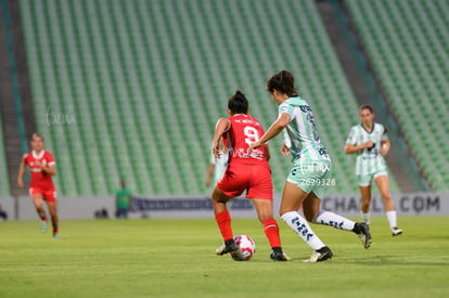 Karen Gómez, Mariel Román | Santos Laguna vs Toluca FC femenil