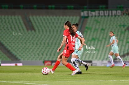 Celia Bensalem, Daniela García | Santos Laguna vs Toluca FC femenil
