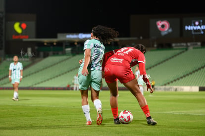 Doménica Rodríguez, Brenda Vega | Santos Laguna vs Toluca FC femenil