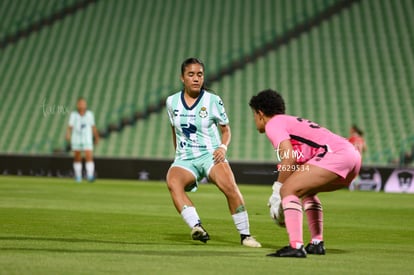 Kayla Thompson, Celeste Guevara | Santos Laguna vs Toluca FC femenil