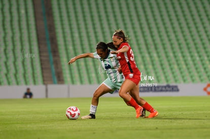 Ivanna Estrada, Judith Félix | Santos Laguna vs Toluca FC femenil