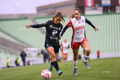 Angélica Torres, Kimberli Gómez | Santos Laguna vs Chivas Guadalajara femenil