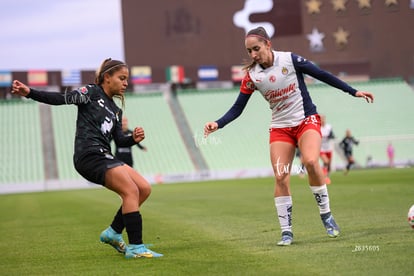 Angélica Torres, Kimberli Gómez | Santos Laguna vs Chivas Guadalajara femenil