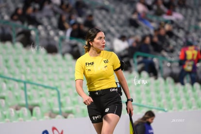 Melanie Villavicencio, árbitro | Santos Laguna vs Chivas Guadalajara femenil