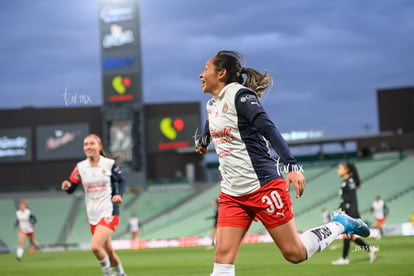 festejo de gol, Esbeydi Salazar | Santos Laguna vs Chivas Guadalajara femenil