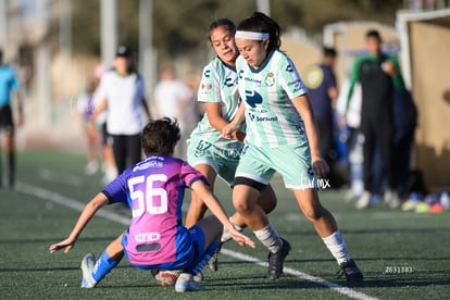 Britany Hernández, Jennifer Escareño, Karla Zazueta | Santos Laguna vs Rayadas Monterrey S19