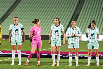 Areli Reyes, María Peraza, Michelle González, Doménica Rodrí | Santos vs Necaxa femenil