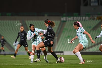 Allison Veloz, Alessandra Ramirez, Havi Ibarra | Santos vs Necaxa femenil