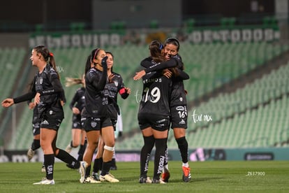 festejo de gol, Allison Veloz, Samantha Calvillo | Santos vs Necaxa femenil