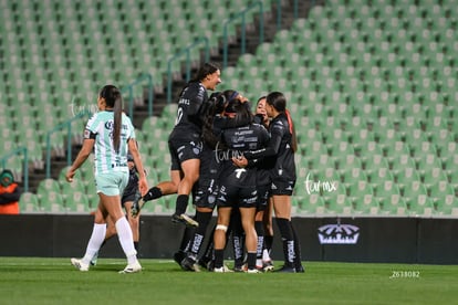 festejo de gol | Santos vs Necaxa femenil