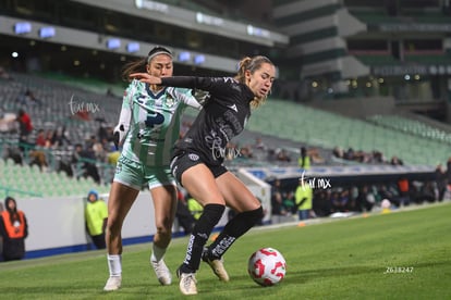 Lia Romero, Lesly González | Santos vs Necaxa femenil