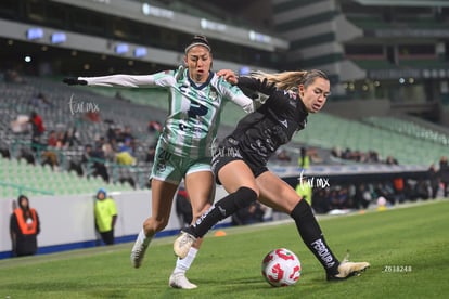 Lia Romero, Lesly González | Santos vs Necaxa femenil