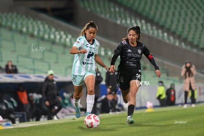 Kimberli Gómez, María Acosta | Santos vs Necaxa femenil