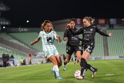 Kimberli Gómez, Lesly González | Santos vs Necaxa femenil