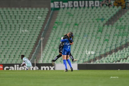 festejo de gol, Alexa Hernández, Valeria Martínez | Santos vs Necaxa femenil