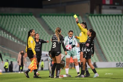 tarjeta amarilla, Lesly González | Santos vs Necaxa femenil