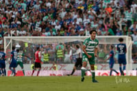 Abella celebrando el Gol de Déinner Quiñones