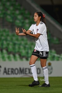 Foto Valeria Razo, festejo de gol