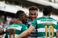 Celebración de gol de Marlos Moreno