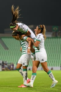 Gol de Alexxandra Ramírez, Daniela Delgado, Alexxandra Ramír