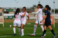 festejo de gol de Cinthya Peraza, Cinthya Peraza, Alexia Vil