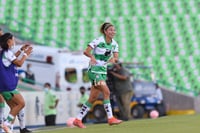 Celebración de gol, Lia Romero