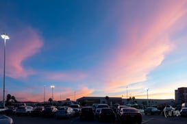 Se vió el cielo azul - rosado, 19:40 @tar.mx