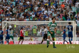 Abella celebrando el Gol de Déinner Quiñones @tar.mx