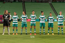 jugadoras Santos, Isela Ojeda, Karyme Martínez, Karla Martín @tar.mx