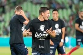 Con playera de Celso Piña, jugadores de Monterrey @tar.mx