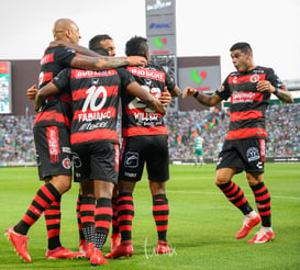 Festejo de gol de Tijuana, gol de Miler Bolaños @tar.mx