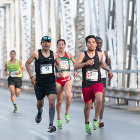 Maratón LALA 2020, puente plateado @tar.mx