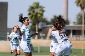 Festejo de gol de Britany Hernandez, Britany Hernández, Ana @tar.mx