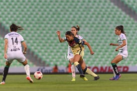 Santos vs America J9 C2022 Liga MX femenil @tar.mx